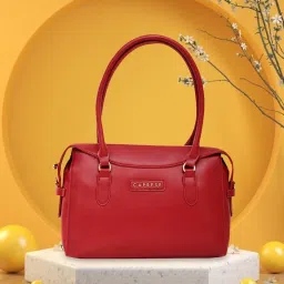 Caprese Faux leather Red Women Handbag image 1
