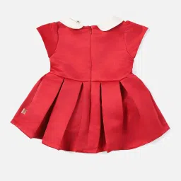 Allen Solly Junior Red Applique Frock with Hairband image 2
