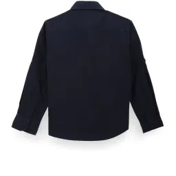 U.S. Polo Assn. Kids Navy Striped Full Sleeves Shirt image 2