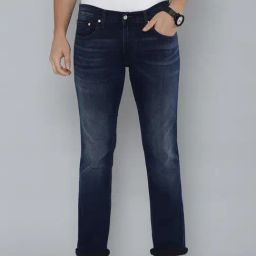 Levi's 65504 Blue Cotton Skinny Fit Jeans-picture-8