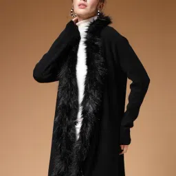 Mafadeny Black Long Shrug-image-39