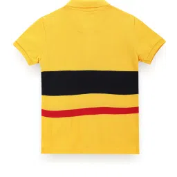 U.S. Polo Assn. Kids Yellow Striped Polo T-Shirt image 2
