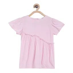 MINIKLUB Girls Pink Solid Top image 1