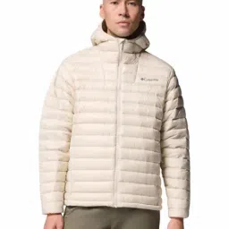 Columbia Beige Regular Fit Puffer Jacket-image-4
