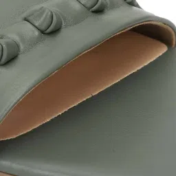 Forever 21 Women's Pine Green Casual Sandals image 4