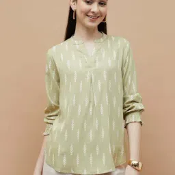 Fame Forever by Lifestyle Olive Printed Top-image-23