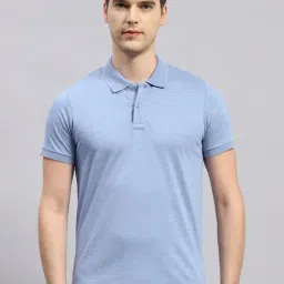 Monte Carlo Sky Blue Slim Fit Polo T-Shirt-picture-29