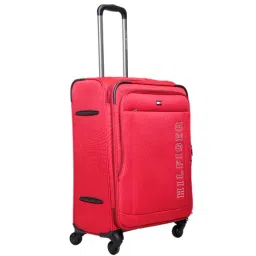 Tommy Hilfiger Bravo Red 4 Wheel Large Soft Cabin Trolley - 48 cm image 3