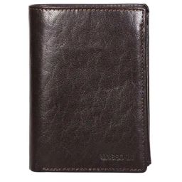SASSORA Brown Casual Leather Rfid Bi-Fold Wallet for Men-picture-14