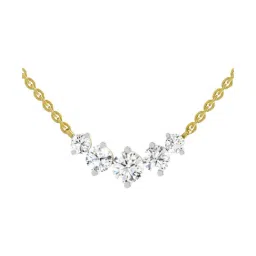Sparkles Lab Grown Diamond 14k (585) Yellow Gold Necklace for Women-image-29