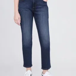 Lee Blue Cotton Straight Fit Jeans-image-90