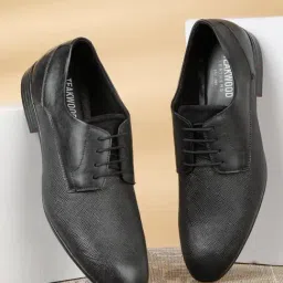 Teakwood Leathers Men's Black Derby Shoes-picture-37