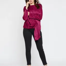 Marie Claire Purple Top image 4