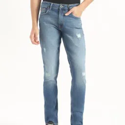 United Colors Of Benetton Blue Slim Fit Distressed Jeans-picture-32