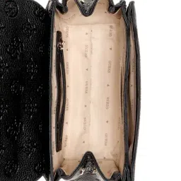 Guess Black CRESIDIA II Logo Cross Body Bag image 4