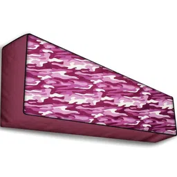 The Furnishing Tree Maroon Plastic Air Conditioner Cover image 4