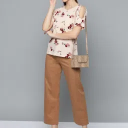 Marie Claire Peach Floral Print Top image 4