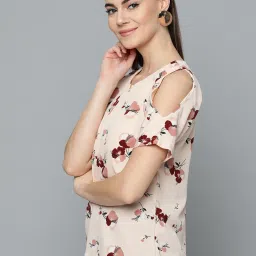 Marie Claire Peach Floral Print Top image 3
