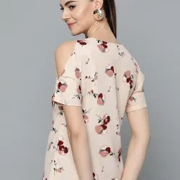 Marie Claire Peach Floral Print Top image 2