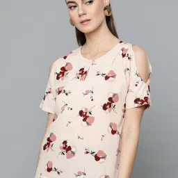 Marie Claire Peach Floral Print Top image 1