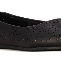 Bata Women's Black Flat Ballets image 4