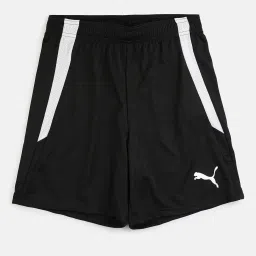 Puma Boys teamLIGA Black & White Shorts image 1