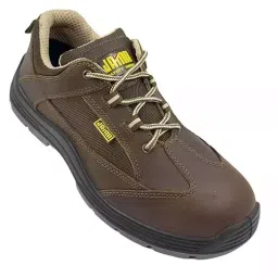 JAMA Steel Toe Safety Shoes Low Ankle PU Sole Brown Leather Size UK 12, JB172 image 1