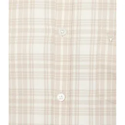 Allen Solly Beige Cotton Full Sleeves Checks Shirt image 4