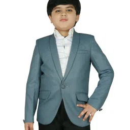 SG Yuvraj Kids Blue Solid Blazer image 1