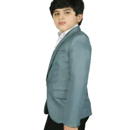 SG Yuvraj Kids Blue Solid Blazer image 3