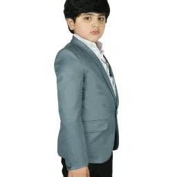 SG Yuvraj Kids Blue Solid Blazer image 4