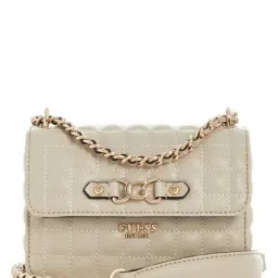 Guess Light Taupe NADIRA Quilted Cross Body Bag-image-21