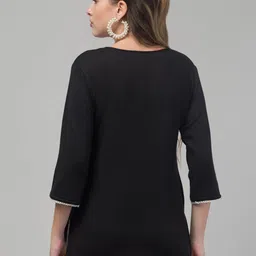 ILMA CREATION Women Flared Sleeves Woollen Kurta image 3