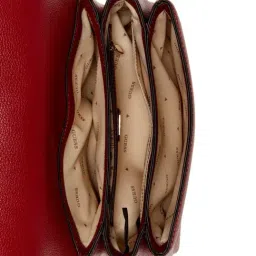 Guess Red GREGORIA Textured Cross Body Bag image 4