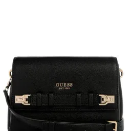 Guess Black GREGORIA Textured Cross Body Bag-image-37