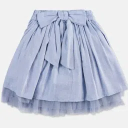Angel & Rocket Kids Denim Solid Skirt-picture-27