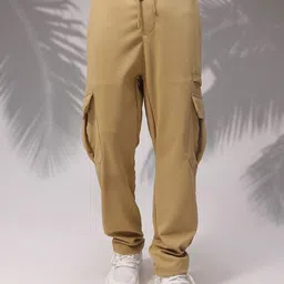MADSTO Men High-Rise Relaxed Fit Cargo Track Pants-picture-17