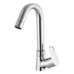Jabra Swan Neck Tap (M) Sky Series Brass Chrome Finish Deck Mount Silver-image-74