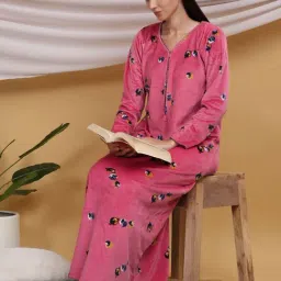 Sweet Dreams Pink Printed Night Gown image 5