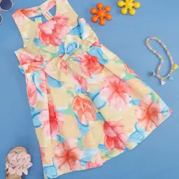 Pantaloons Junior Multicolor Floral Print Dress-image-25