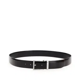 Guess Men Black Leather Solid Adjustable Belt with Tang Buckle-image-32