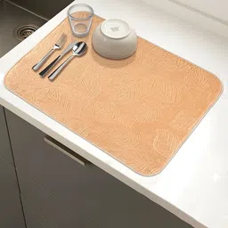 Kuber Industries Beige Self-Designed Water Absorbent Anti-Skid Dish Drying Kitchen Mat-image-75