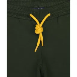 Allen Solly Junior Green Cotton Logo Print Shorts image 3