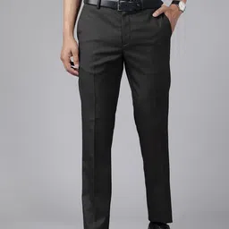 Blackberrys Men B-95 Mid-Rise Slim Fit Formal Trousers-picture-49