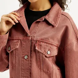 Levi's Dark Rust Denim Jacket image 5