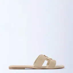 LUNA BLU by Westside Cream Metal-Detailed Slides - Exclusive image 2