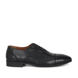 Louis Philippe Men's Black Oxford Shoes image 1