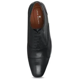 Louis Philippe Men's Black Oxford Shoes image 3