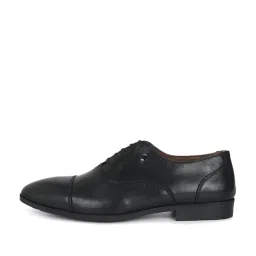 Louis Philippe Men's Black Oxford Shoes image 2