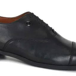 Louis Philippe Men's Black Oxford Shoes image 4